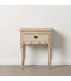 MESITA NATURAL-CREMA MADERA 56 X 36 X 68 CM