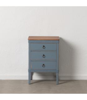 MESITA AZUL MADERA 50 X 38 X 72 CM