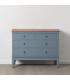CÓMODA AZUL MADERA 115 X 45 X 90 CM
