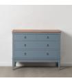 CÓMODA AZUL MADERA 115 X 45 X 90 CM