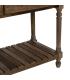 CONSOLA MARRÓN MADERA 184,50 X 50 X 86,80 CM