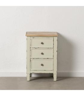 MESITA BEIGE MADERA 45 X 35 X 65 CM