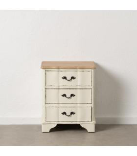 MESITA NATURAL-CREMA MADERA 50 X 40 X 60 CM