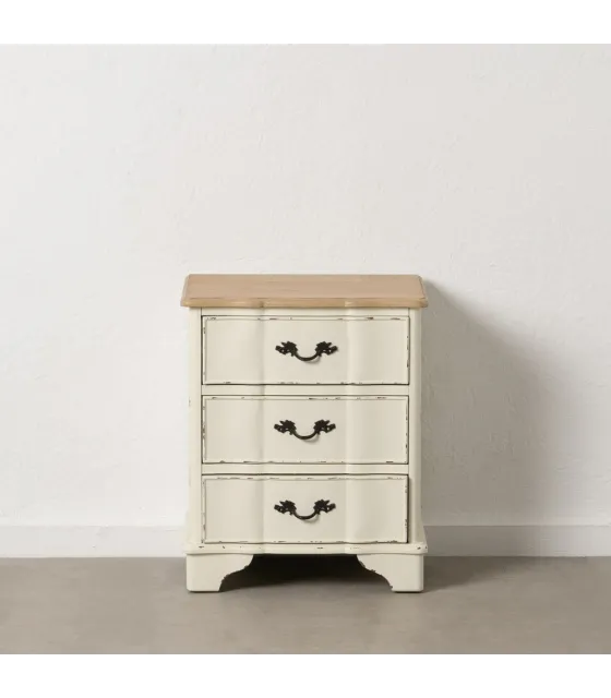 MESITA NATURAL-CREMA MADERA 50 X 40 X 60 CM