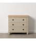 CÓMODA CREMA MADERA 80 X 38 X 73 CM