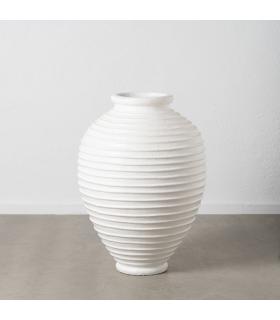JARRÓN BLANCO FIBRA DE CEMENTO 72 X 72 X 100 CM