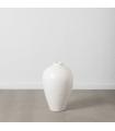 JARRÓN BLANCO TERRACOTA DECORACIÓN 38 X 38 X 60 CM