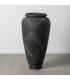 JARRÓN GRIS FIBRA DE CEMENTO DECORACIÓN 62 X 62 X 120 CM