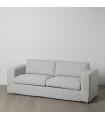 Siena grey fabric 3 seater sofa 222 x 95 x 80 cm