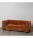 SOFÁ 3 PLAZAS TEJA TEJIDO SIBARIS 218 X 102 X 77 CM