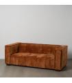 Rust fabric 3 seater sofa sibaris 218 x 102 x 77 cm