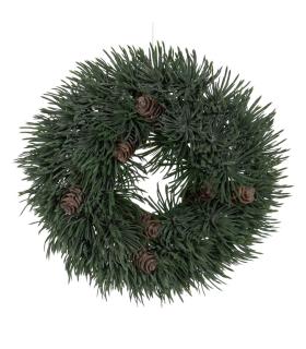 CENTRO MESA VERDE PVC DECORACIÓN 23 X 23 CM