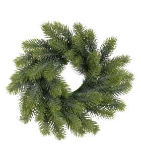 CORONA VERDE PVC DECORACIÓN 30 X 30 CM