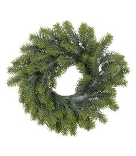 CORONA VERDE PVC DECORACIÓN 37 X 37 CM