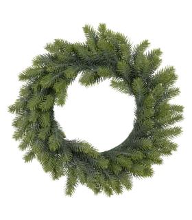 CORONA VERDE PVC DECORACIÓN 41 X 41 CM