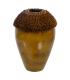 JARRÓN MOSTAZA CERÁMICA DECORACIÓN 39,50 X 39,50 X 60 CM