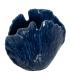 JARRÓN AZUL CERÁMICA DECORACIÓN 20 X 12 X 17,50 CM