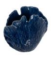 Blue ceramic decorative vase 20 x 12 x 17.5 cm