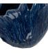 JARRÓN AZUL CERÁMICA DECORACIÓN 20 X 12 X 17,50 CM