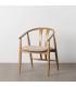 SILLA NATURAL TEJIDO-MADERA SALÓN 56,50 X 57 X 76,50 CM
