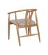SILLA NATURAL TEJIDO-MADERA SALÓN 56,50 X 57 X 76,50 CM