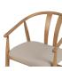 SILLA NATURAL TEJIDO-MADERA SALÓN 56,50 X 57 X 76,50 CM