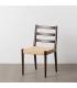 SILLA MARRÓN MADERA / FIBRA SALÓN 44 X 50 X 80 CM