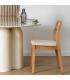 SILLA NATURAL-BEIGE TEJIDO-MADERA 41 X 50 X 81 CM