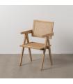 SILLA NATURAL MADERA CONTRACT 52,50 X 54 X 86 CM