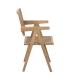 SILLA NATURAL MADERA CONTRACT 52,50 X 54 X 86 CM