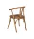 SILLA MIEL MADERA-RATÁN 55 X 50 X 81 CM