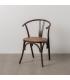 SILLA CHOCOLATE MADERA-RATÁN 55 X 50 X 81 CM