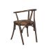 SILLA CHOCOLATE MADERA-RATÁN 55 X 50 X 81 CM