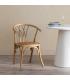 SILLA MARRÓN MADERA-RATÁN 55 X 50 X 81 CM