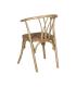SILLA MARRÓN MADERA-RATÁN 55 X 50 X 81 CM
