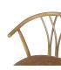 SILLA MARRÓN MADERA-RATÁN 55 X 50 X 81 CM