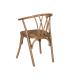 SILLA MIEL MADERA-RATÁN 55 X 50 X 81 CM
