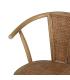 SILLA MARRÓN MADERA-RATÁN 55 X 50 X 81 CM