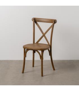 SILLA MARRÓN POLIPROPILENO CONTRACT 50 X 41,50 X 89 CM