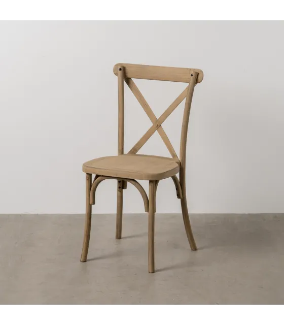 SILLA NATURAL POLIPROPILENO CONTRACT 50 X 41,50 X 89 CM