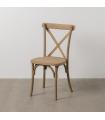 Natural polypropylene contract chair 50 x 41.5 x 89 cm