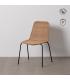 SILLA NATURAL PE-ACERO SALÓN 52 X 57 X 82 CM