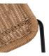 SILLA NATURAL PE-ACERO SALÓN 52 X 57 X 82 CM
