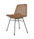 SILLA NATURAL PE-ACERO SALÓN 47 X 59 X 84 CM