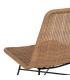 SILLA NATURAL PE-ACERO SALÓN 47 X 59 X 84 CM