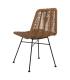 SILLA NATURAL PE-ACERO SALÓN 47 X 57 X 85,50 CM