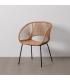 SILLA NATURAL PE-ACERO SALÓN 57 X 58 X 81 CM