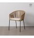 SILLA NATURAL PE-ACERO SALÓN 55 X 54 X 79 CM