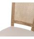 SILLA NATURAL-BLANCO MADERA-RATÁN SALÓN 44 X 48 X 98 CM