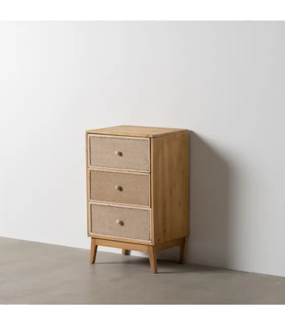 MESITA NATURAL DM-MADERA 46 X 37 X 76 CM